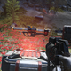 The M41 tracker hovers over a box in Halo Infinite.